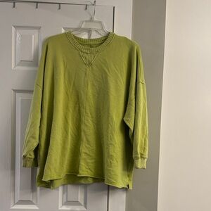 Aerie Light Green Crew Neck Sweater